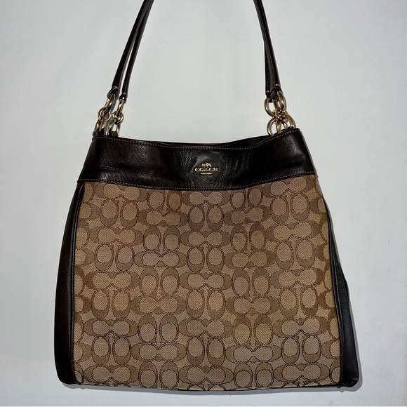 Coach Signature Lexy F57612 Shoulder Bag – Light Brown - Picture 1 of 9